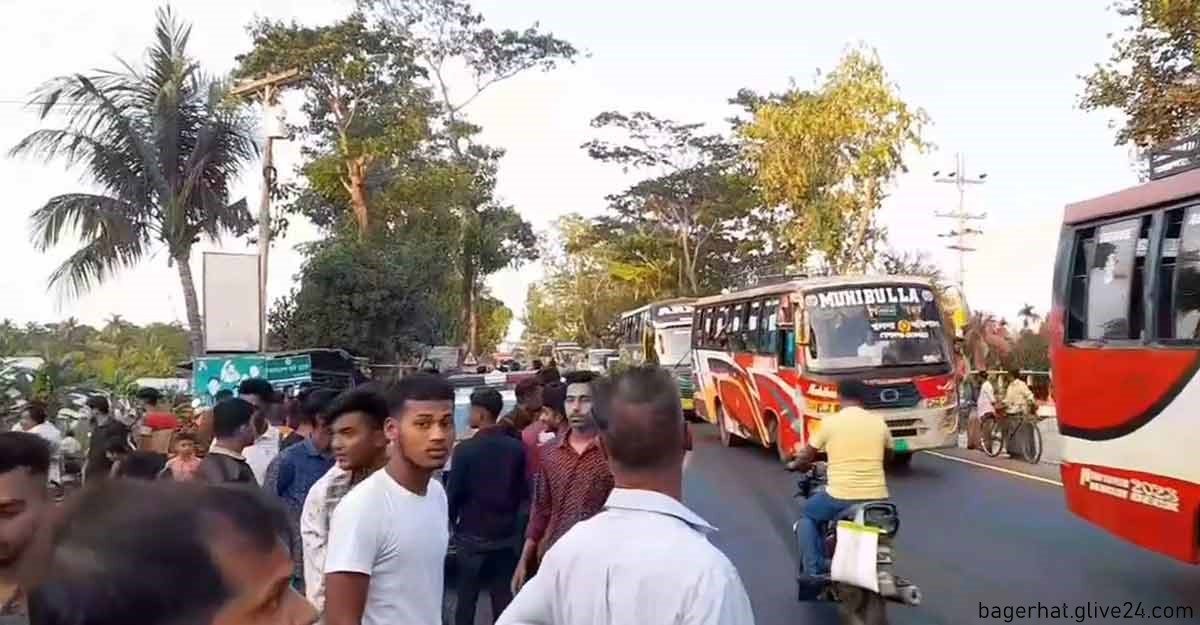 বাস চাপায় বাইসাইকেল চালক নিহত বাগেরহাটে
